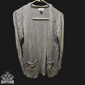 Old Navy Light Grey Cardigan Women’s Medium Pre Owned Lightweight